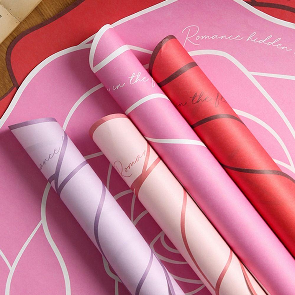 10pcs Romantic Bouquet Wrapping Paper Colorful Gift Packaging Paper  Teacher's Day