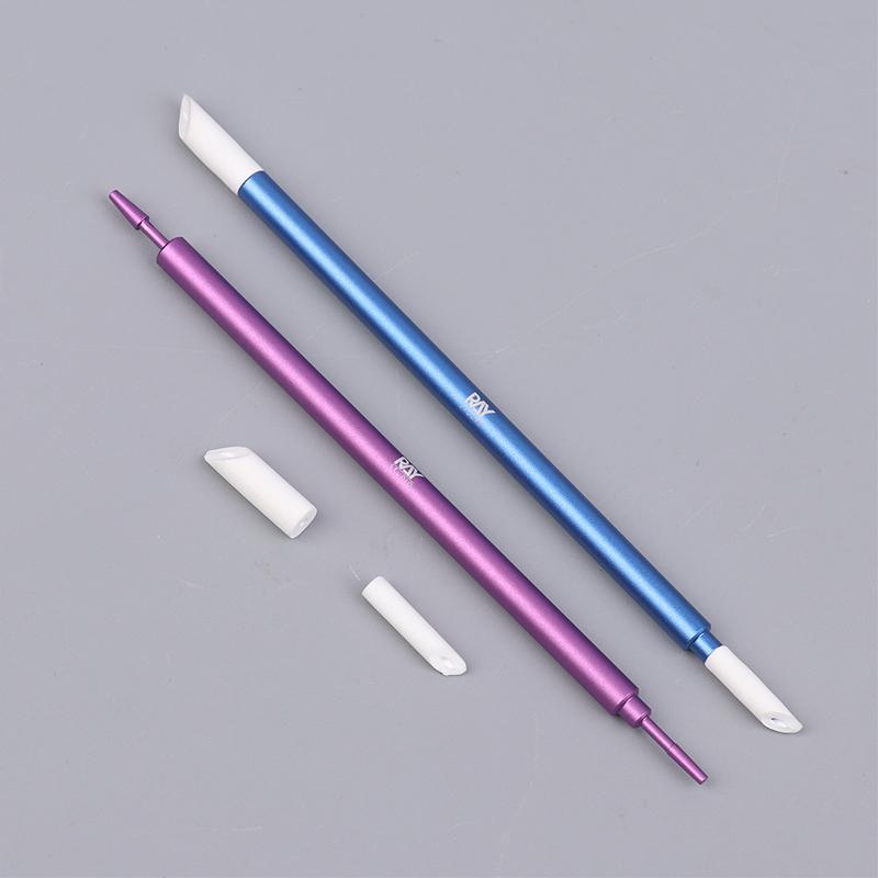 Metal Wiping Stick Seepage Cleaning Swab With Replace Wiping Cotton Tips For Model Hobby Panel Liner Cleaning Stick