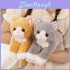 Adorable Plush Orange Cat Doll Cute Cat Stuffed Toy For Kids Birthday Gift With Bag