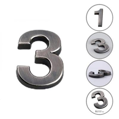 Excellent Waterproof Durable Signage Number 0-9 Apartment Address Numbers Decor for Home