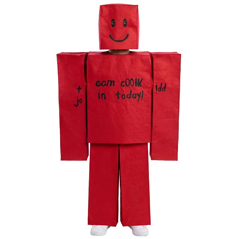 Unisex Child Robot Cosplay Game Monster Killer Hallowen Costume Boys Forsaken Red Cool Kid Costume