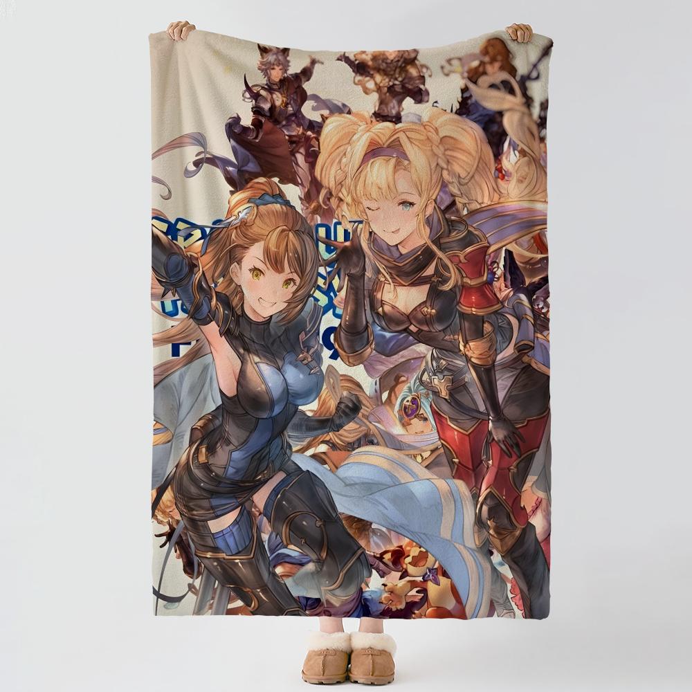 Game G-Granblue Fantasy-y Throw Thick Comfort Flannel Quilt, Multi-scene Use Indoor Outdoor Daily Nap