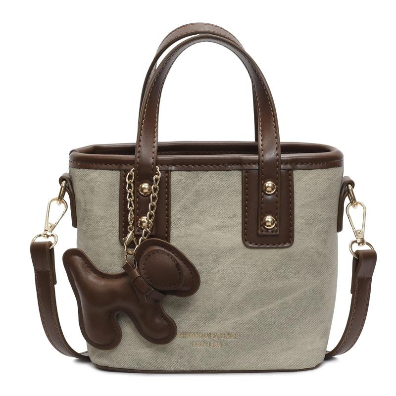 Small Bag Women's New Shoulder Messenger Bag Portable Bucket Bag