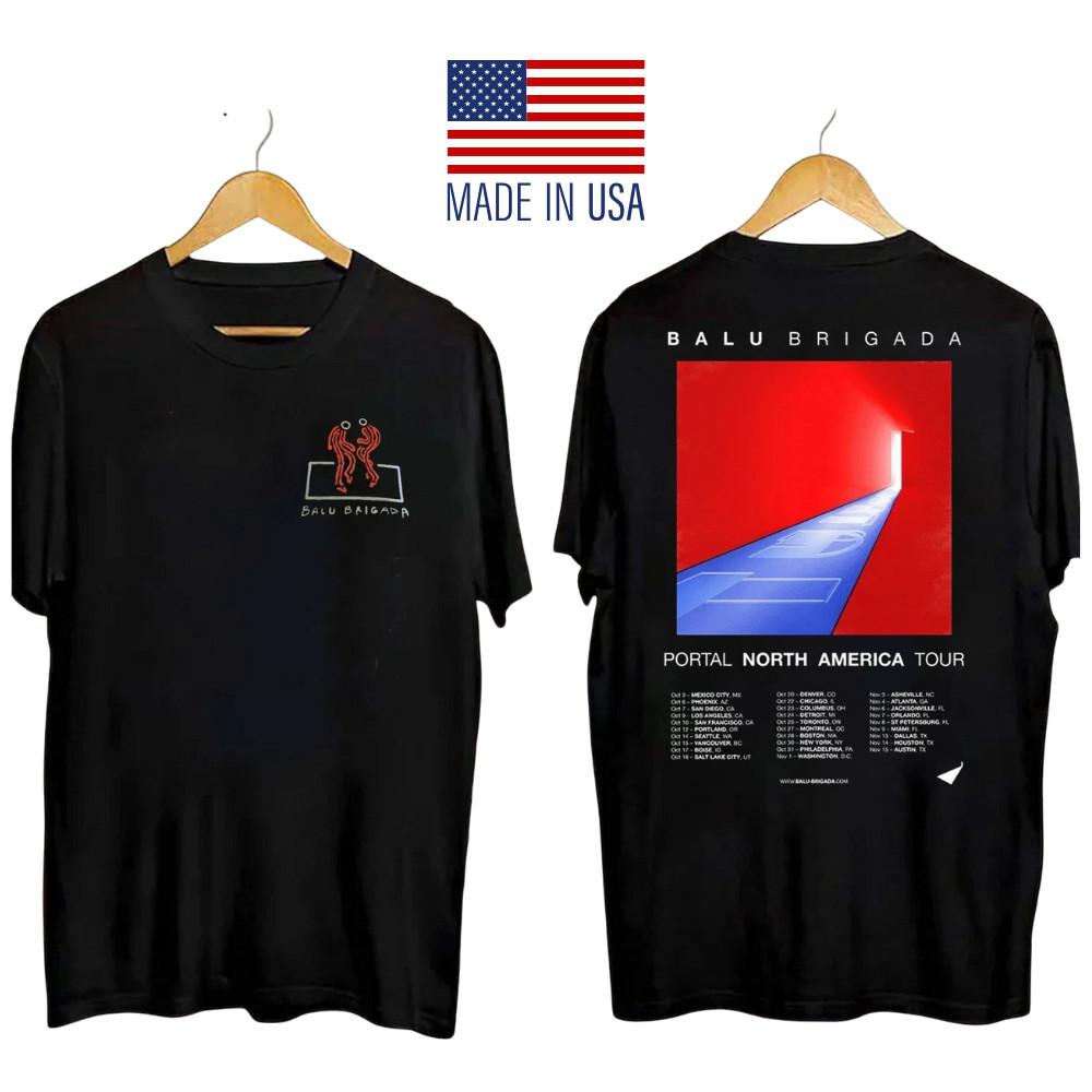Balu Brigada Inspired Portal North America Tour 2025 Shirt Two Sides Unisex Tee Unisex T-Shirt XXXL
