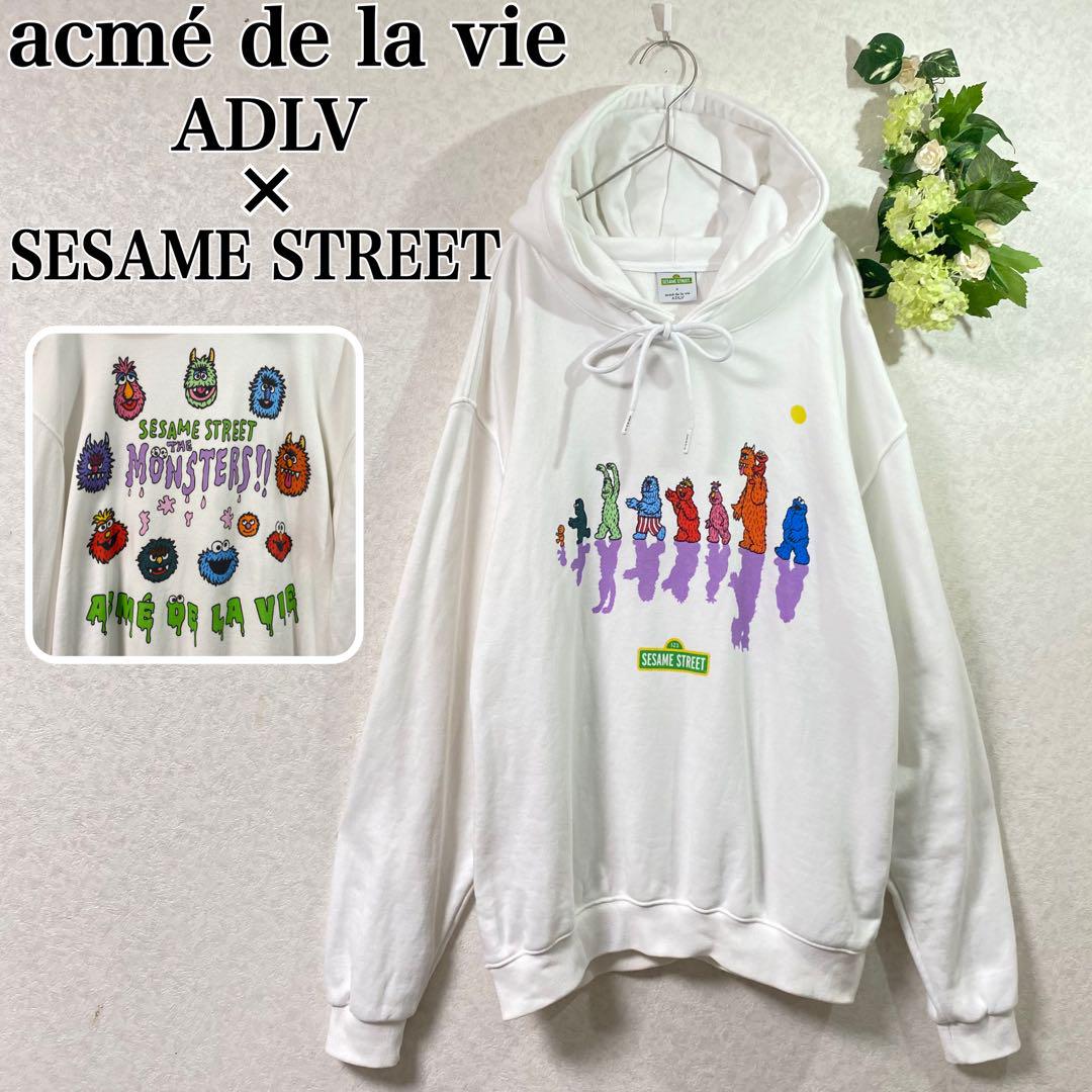 

[USED] Rare ADLV Acme Dravid x Sesame Street collaboration hoodie, Korean size L