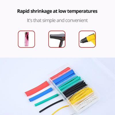 Soft Colorful Boxed Heat Shrinkable Tube Fast Delivery Insulation Heat Shrinkable Tube Waterproof Flame Retardant Sleeve