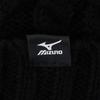 Mizuno Simpleis Knit Cap with Size F Peak, C2JWCZ51, Men's, Black, (56-60cm)