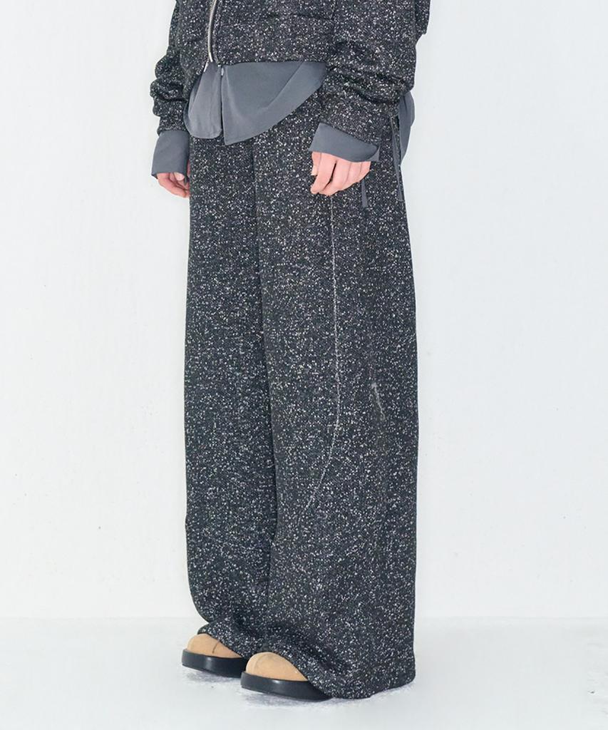 Kamino Heathered Wide Pants Black
