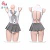 Sex underwear sexy pure desire style student dress backless temptation hot one-piece JK skirt