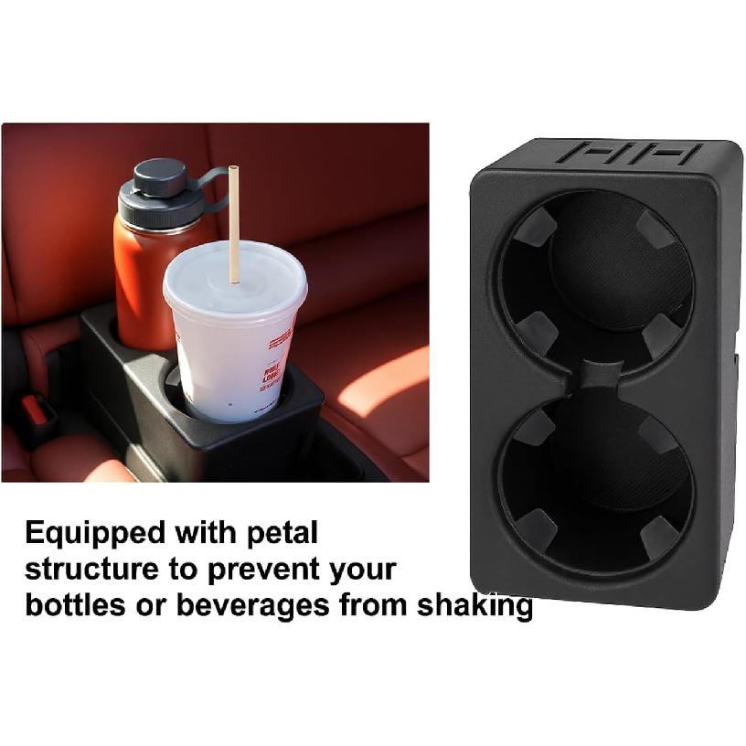 19154712 Cup Holder Compatible With 2007-2013 Chevy Silverado Avalanche Sierra 2007-2014 Suburban Tahoe Escalade - Floor Mounted Front Center Console
