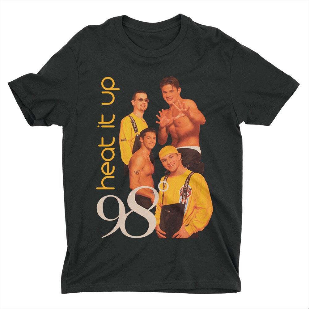 Ornament 98 Degrees Black Unisex Cotton T-Shirt S-23XL E045 XXXXL