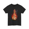 Flaming Electric Guitar Tee | Rock Music, Fire Graphic, Pop, Cool Festival, Litt