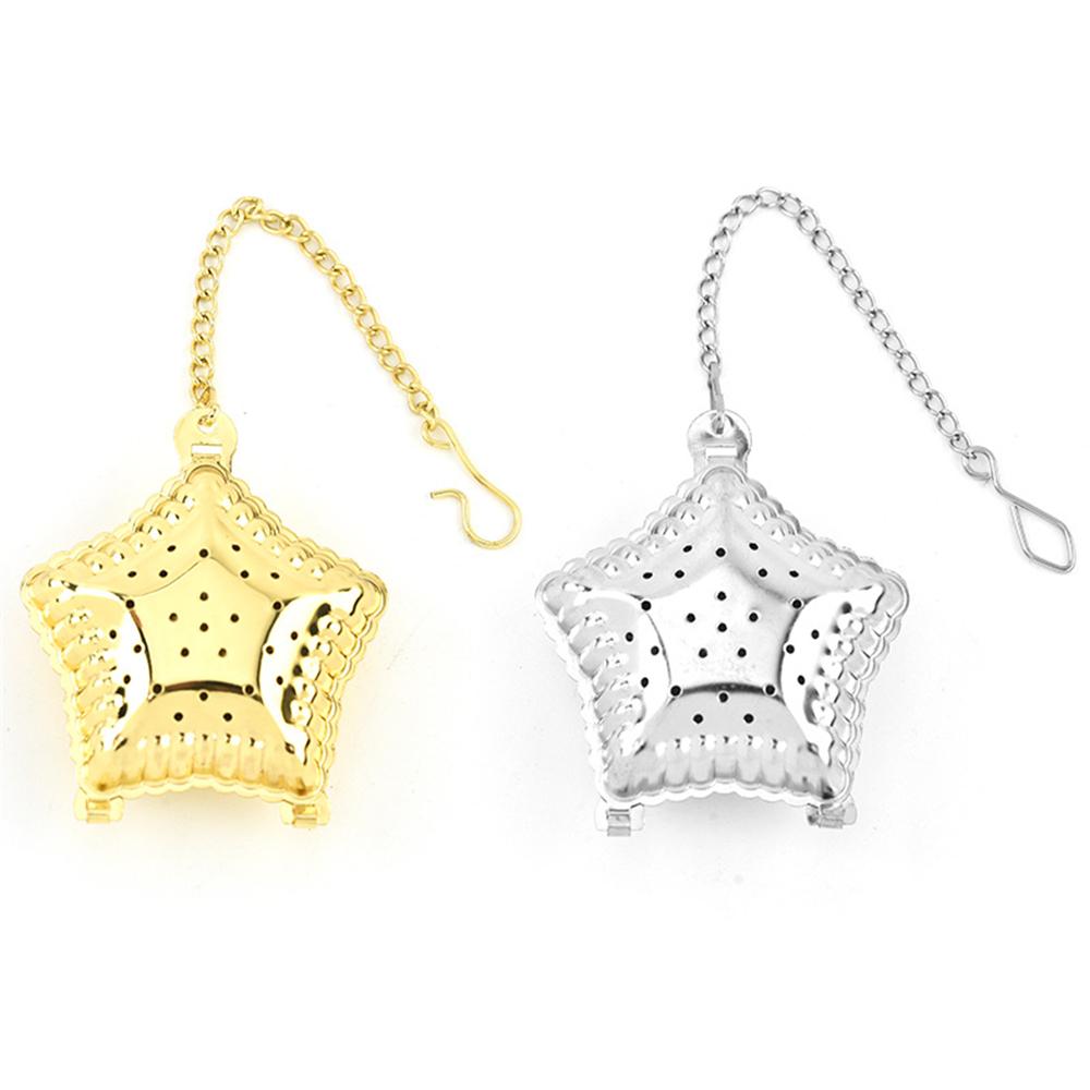 20pcs Star Shaped Tea Ball Strainer Reusable Loose Leaf Tea Infuser серебряный