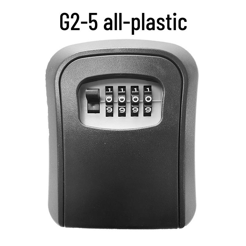 Temporary Key Storage Box for Construction Sites and Dorms with Anti-Theft Lock and Peephole