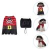 Pet Clothes Dog Costume Halloween Pirate Style Apparel Apparel Middle large Size Breathable Polyester Dog Coat
