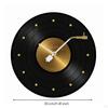 Vinyl Records Wall Clock Silent Analog Movement Music Themed Sweeping Round Shape