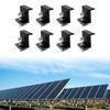 8-pack solpanelmonteringsklämmor med muttrar och bultar för 30 mm modulinstallation på tak