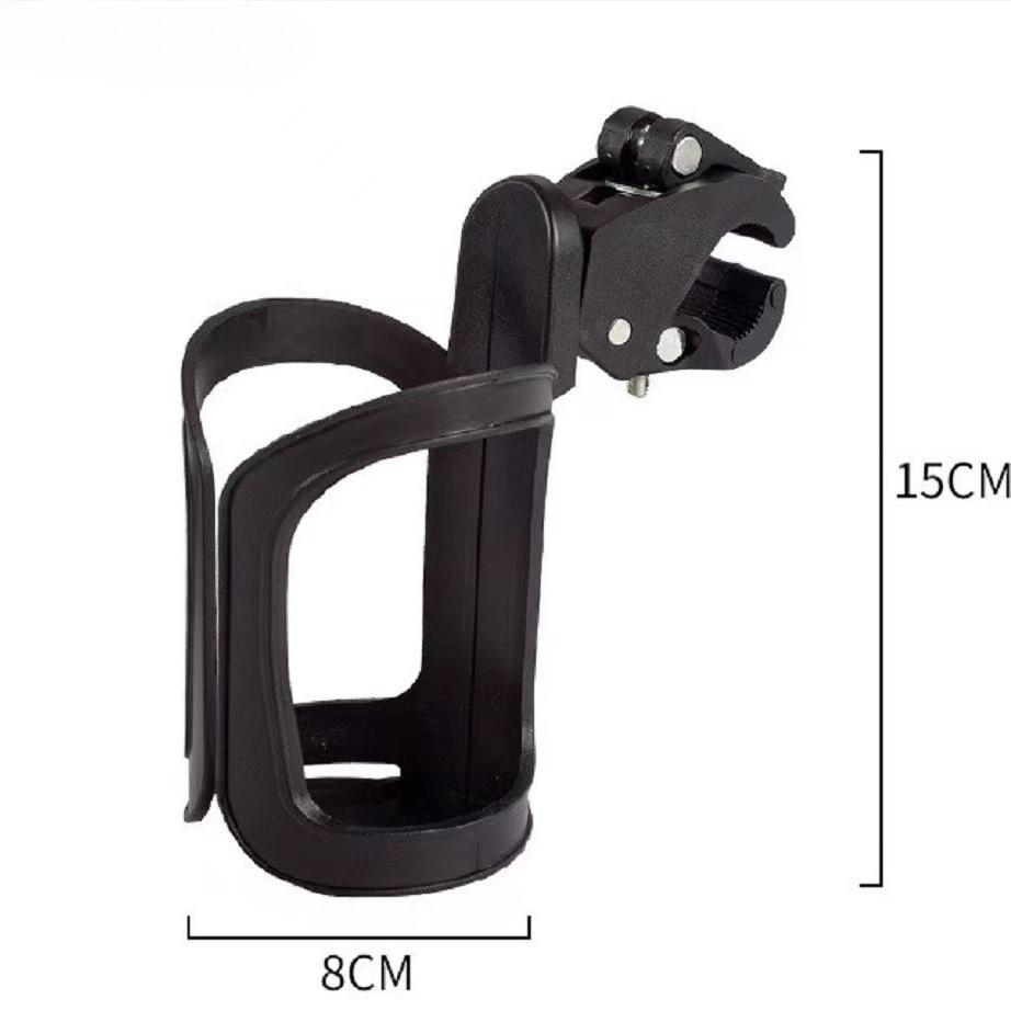 Porte-gobelet rotatif à 360 degrés pour poussettes, vélos, VTT, fauteuils roulants - Porte-bouteille antidérapant pour un usage pratique et sûr
