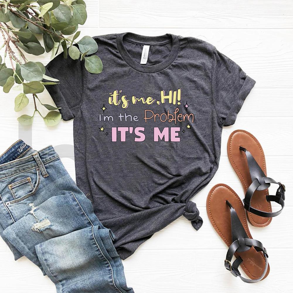 Taylor Midnights Tshirt Hi Im The Problem Tshirt Anti Hero Tees Cute Lyrics Shirts Y2k Aesthetic Tshirt Kawaii Tops Fans Gift