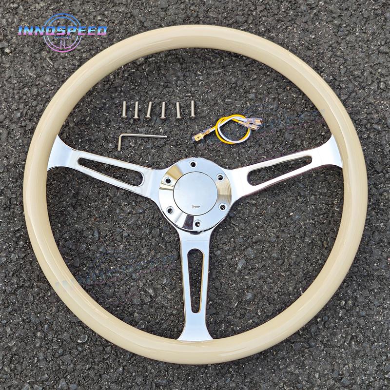 15inch 380mm ABS Vintage Classic Sport Car Racing Steering Wheel for Volkswagen