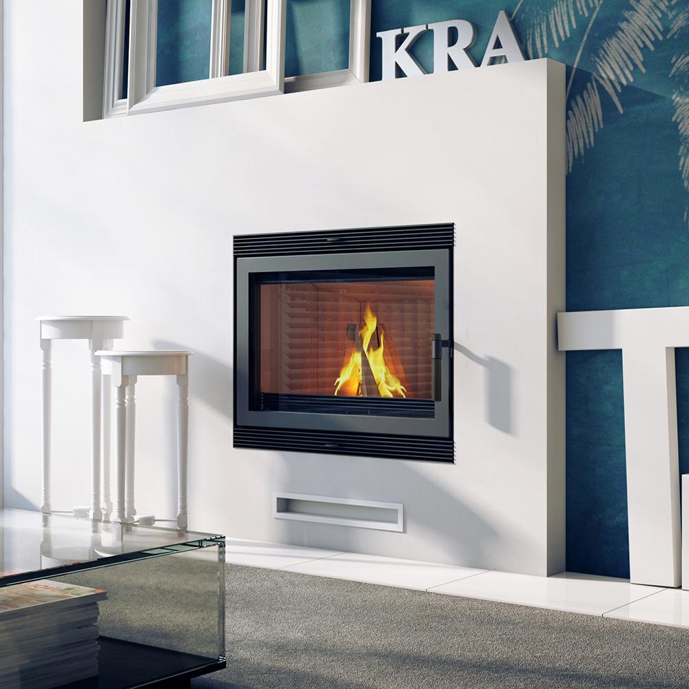 Steel Fireplace KRATKI BLANKA 11 kW Ø 180