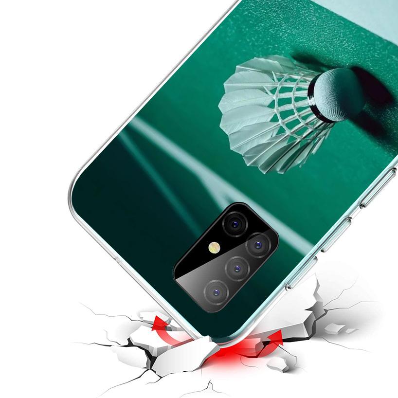Badminton Sport Phone Case For Samsung Galaxy A17 A16 A15 A14 A13 A57 A56 A55 A54 A53 A37 A36 A35 A34 A33 A26 A25 A24 A23 Galaxy