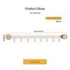 High-Grade No-Drill Adhesive Solid Wood Door Hook Rack for Bathroom and Entryway