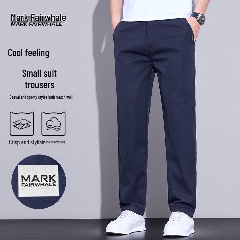 

MARK FAIRWHALE Men s 2026 Summer Quick-Dry Ice Silk Trousers 29