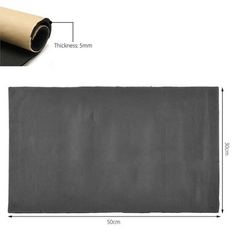 1Pc 30*50Cm Auto Adhesive Cotton Insulation Foam Car Sound Proofing Deadener