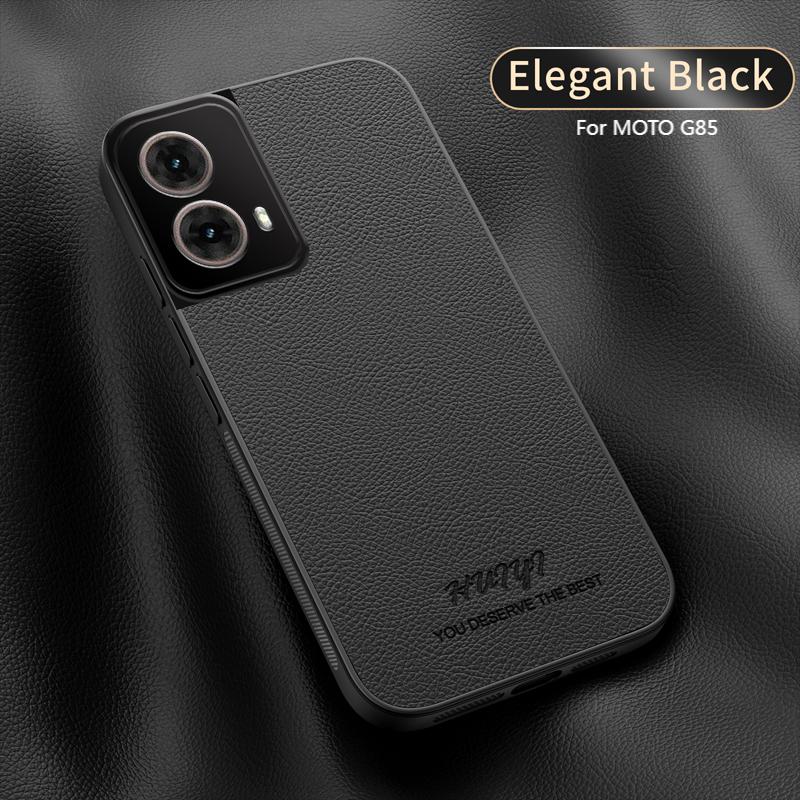 Luxury Business Leather Soft Frame Magnetic Cover For Motorola Moto G85 MotoG85 Phone Cases Capa