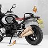 1/12 BMW R NINE T Alloy Retro Sports Motorcycle Model Diecast Metal Street Racing Motorcycle Model Sound and Light Children Toy Gift