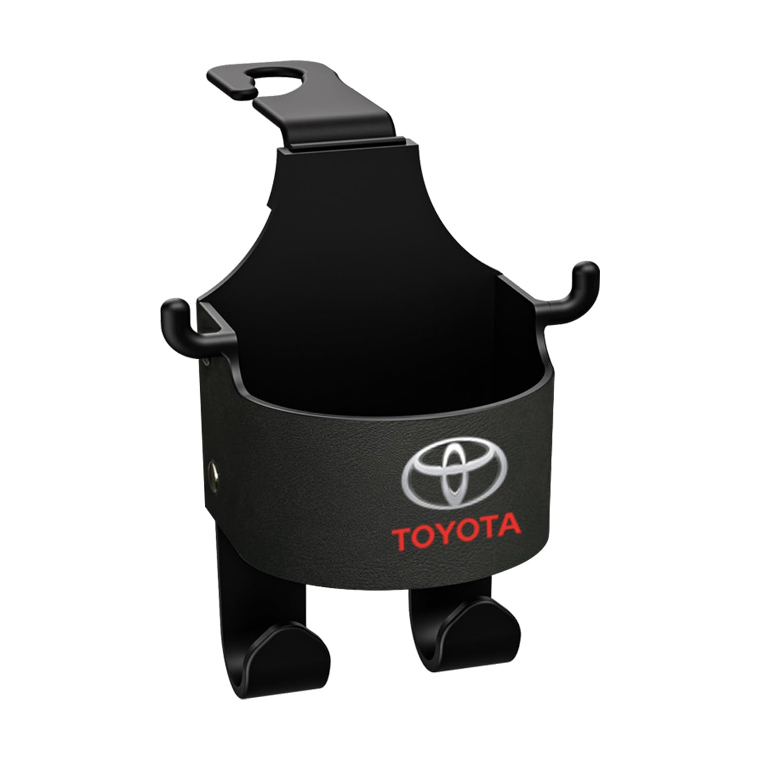 

Подстаканник на сиденье автомобиля Toyozuho, черный, многофункциональный крючок для сиденья автомобиля, подвесной крючок, крючок для хранения на подголовнике, изготовлен из кожаного материала, для одежды, зонта