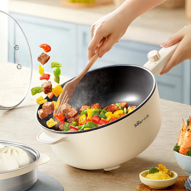 Bear 4.5L Multi-function Electric Wok & Hot Pot CN plug (adapter included)