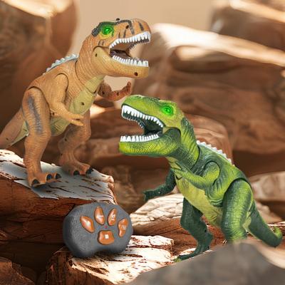 Dálkově ovládaná hračka dinosaura se světlem, zvukem, pohyblivou tlamou, řvoucí, chodící figurka Tyrannosaura Rexe, batolata, chlapci, dívky, simulovaný model dinosaura, hračka