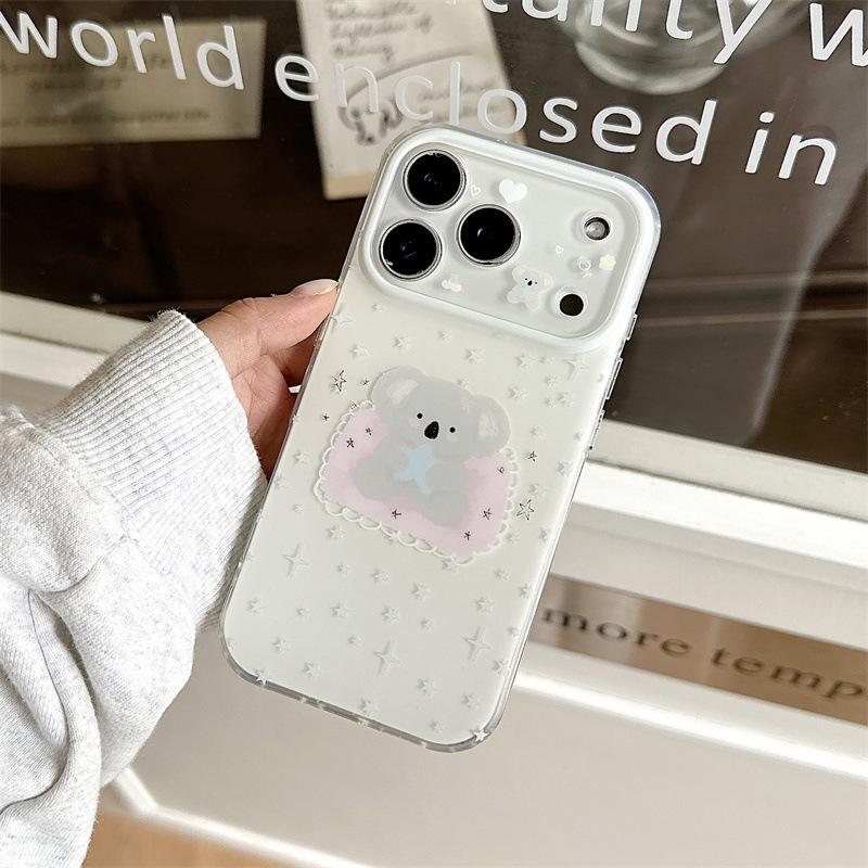 

Adorable Star Koala iPhone Case for 17 Pro Max/16/15/14 iPhone 16