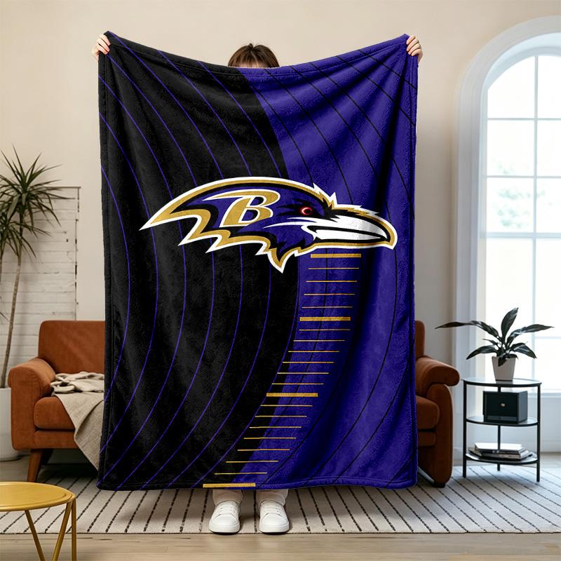 Baltimore Ravens Soft and comfortable flannel Suitable for sofas living rooms outdoor camping travel and also makes a great anniversary gif