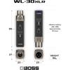 BOSS WL-30XLR wireless system, easy setup, wireless dynamic microphone, transmission range of up ...