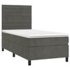 VidaXL Sommier à Lattes de Lit avec Matelas LED, Lit Rembourré, Lit Simple, Lit Adulte de Chambre à Coucher Intérieur, 3136156