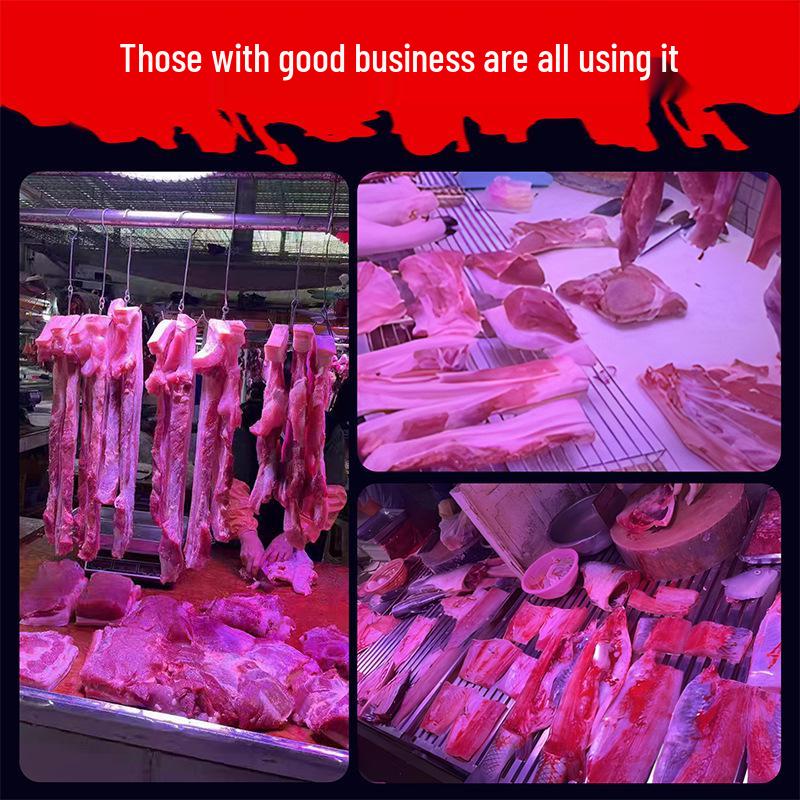 2025 High CRI Invisible Red Light for Fresh & Cooked Food: Enhance Meat, Seafood, Fruits, Vegetables