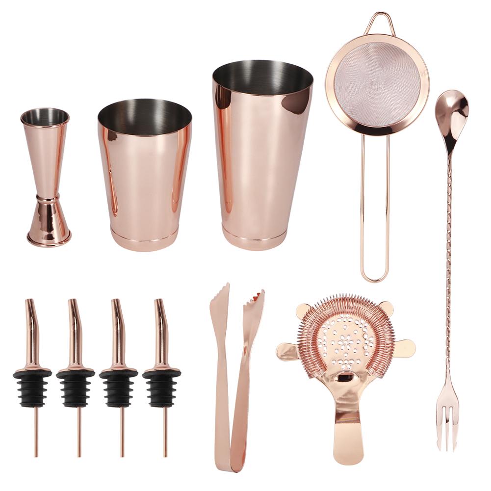 11PcsCelsiusSet Multifunction Stainless Steel Cocktail Shaker Tools Set Bar Bartender Supplies