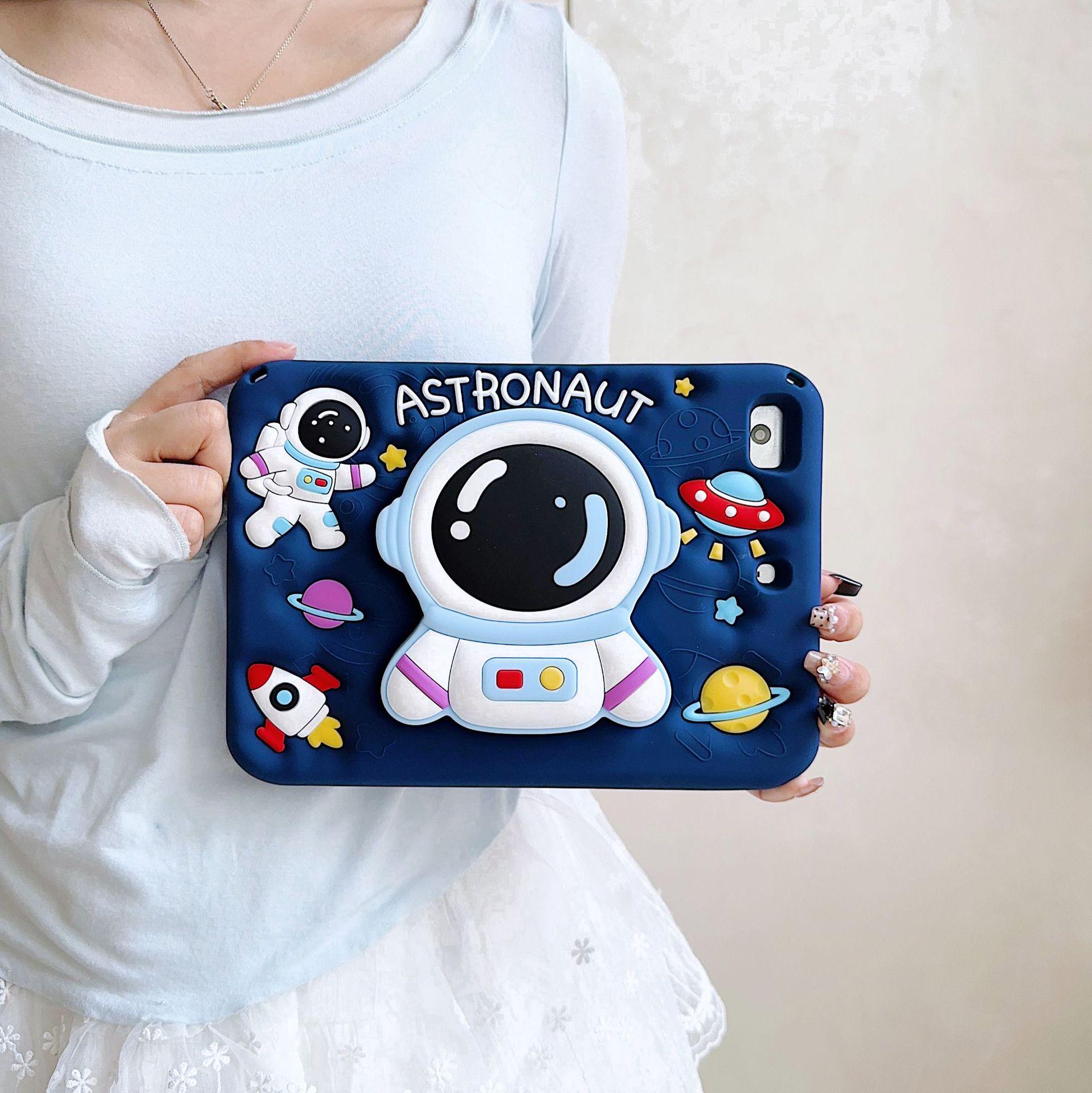 

Astronaut Silicone Case for iPad 10.2/Pro 11/Mini 6/7/Air 6/9.7 - Cartoon Design Mini 6/7 Universal ~266g