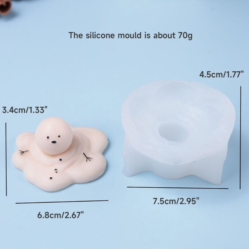 Baking Mould Supplies Christmas Snow Melting Silicone Mold Melt Aromatherapies Making Cupcake Chocolate Baking