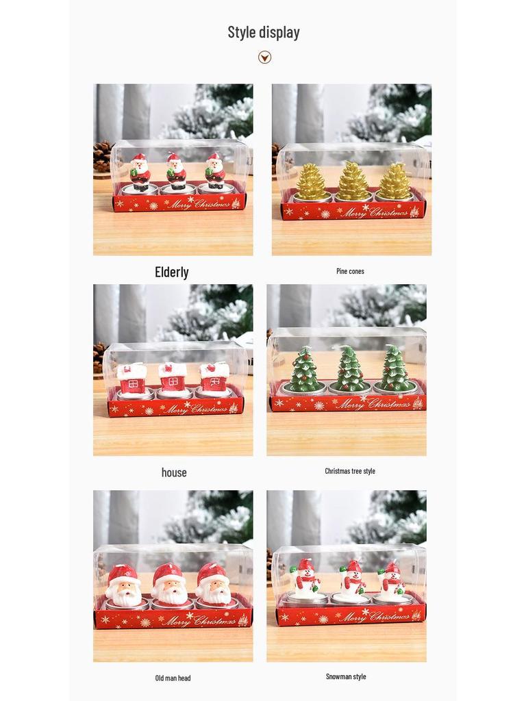 Hand-Painted Christmas Candle: Gift Decoration for Valentine's Day or Proposal