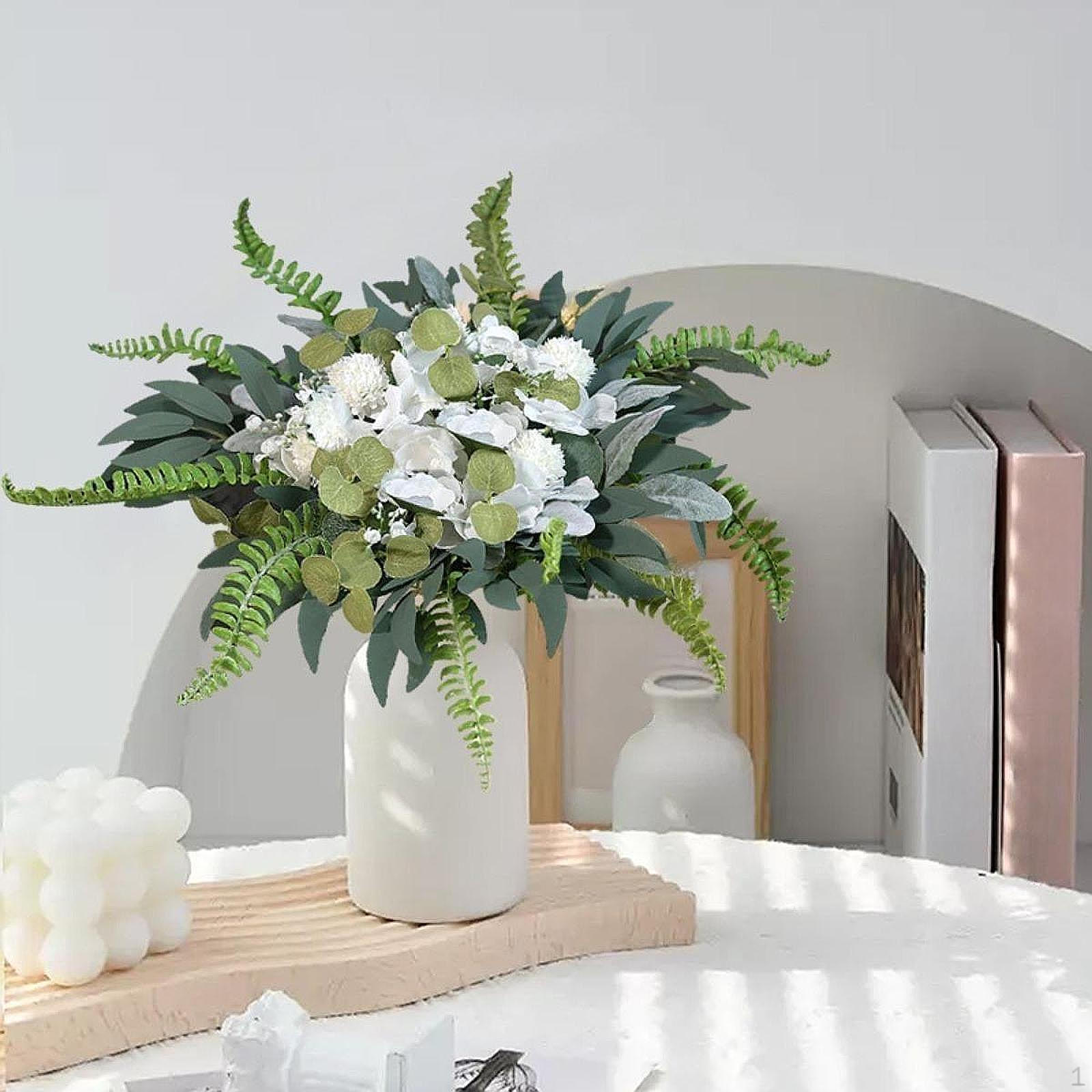 

Artificial Eucalyptus Branches for Vases, Fake Leaves Wedding Style B