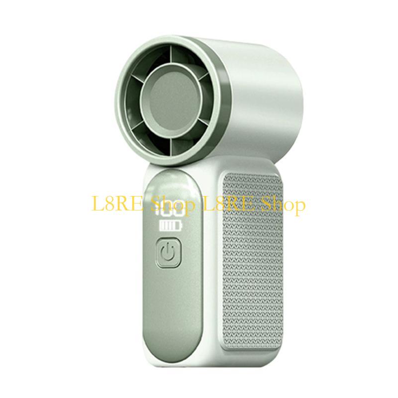 L8RE Outdoor Small Handheld Fan Air Blower 3000mah with 100 Speed Adjustable Rechargeable for Travel Home Camping Outdoor