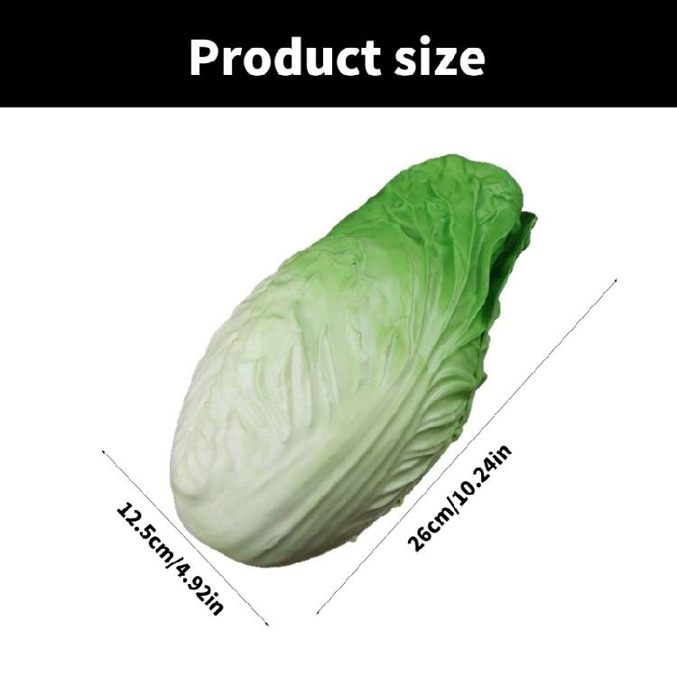 Artificial Chinese Cabbage Realistic Chinese Cabbage Vegetable Kitchen Decoration for Home Party Decoration
