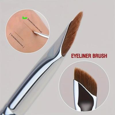 Eyeliner Brush Thin Fine Oblique Angle Eyebrow Brush Nose Shadow Repair Eye Shadow Concealer Foundation Makeup Brush