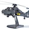 3D Metal Puzzle Comanche Rah-66 Attack Helicopter Diy Handmade Assembly Model Puzzles Building Blocks Toys For Kids
