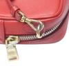 Prada Camera Vitello Phoenix Shoulder Bag Leather Red Women 1N1674 Used