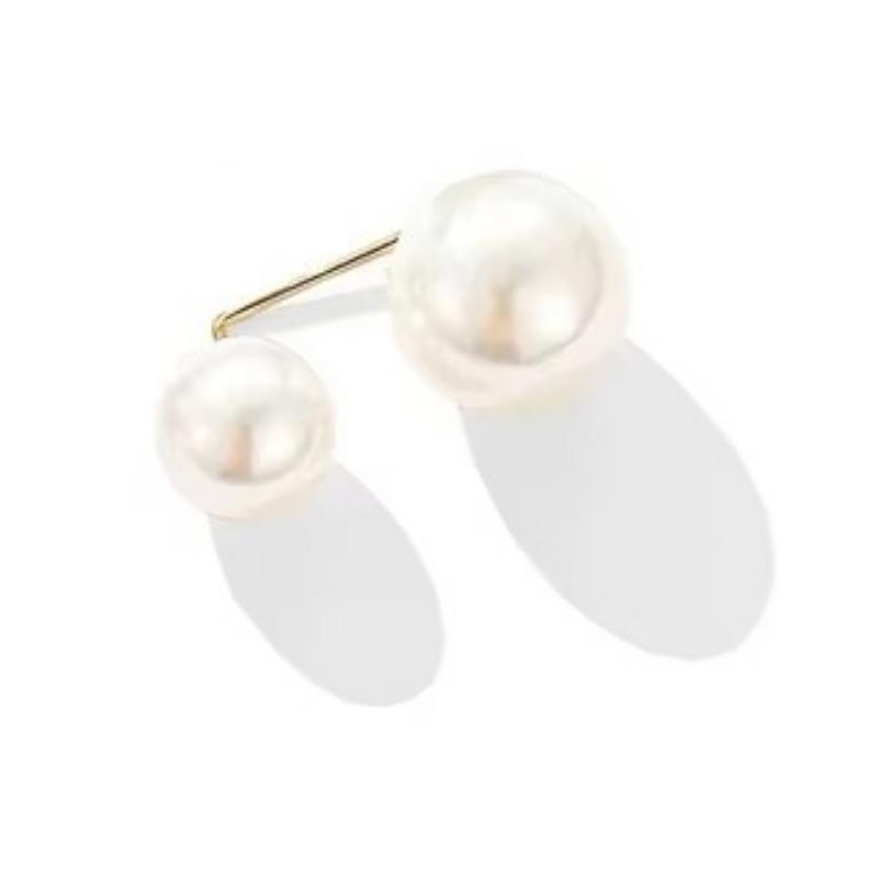 Women Fashion Tightening Waistband Pin 3Pcs/set Double Pearl Brooches Metal Lapel Pin Brooch Pins Sweater Shirt Cardigan Brooch